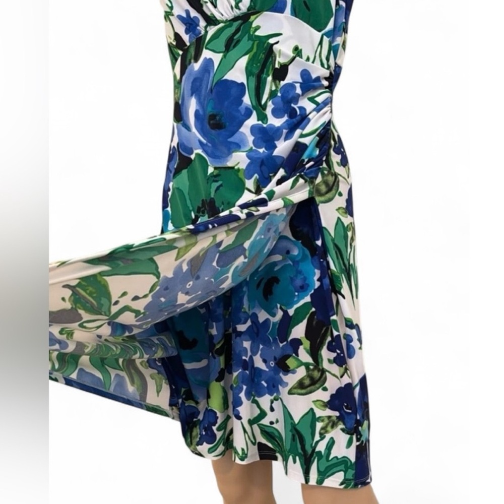 Ralph Lauren Vibrant Blue and Green Midi Dress - Picture 5 of 16